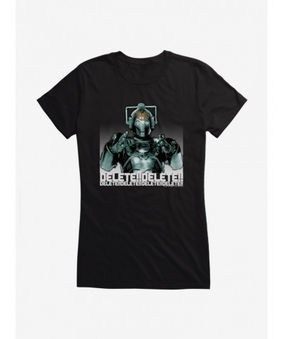 Doctor Who Cybermen Delete Delete Delete Girls T-Shirt $11.45 T-Shirts