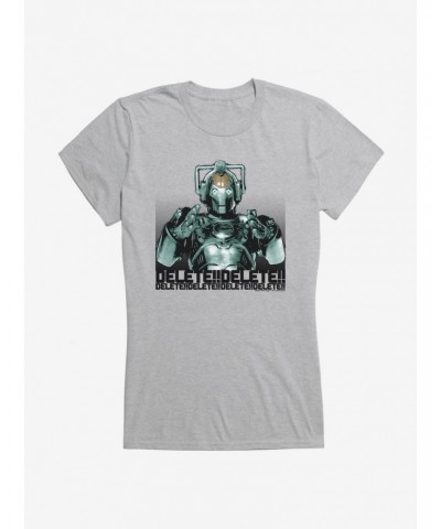 Doctor Who Cybermen Delete Delete Delete Girls T-Shirt $11.45 T-Shirts