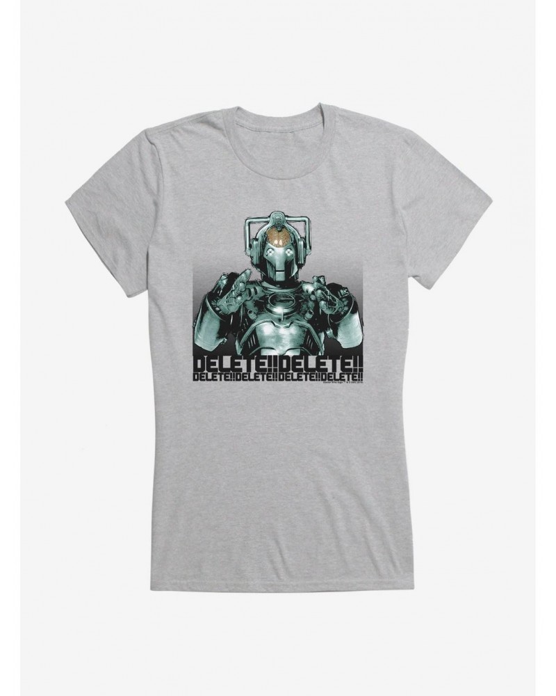 Doctor Who Cybermen Delete Delete Delete Girls T-Shirt $11.45 T-Shirts