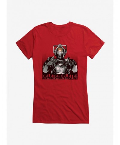 Doctor Who Cybermen Delete Delete Delete Girls T-Shirt $11.45 T-Shirts