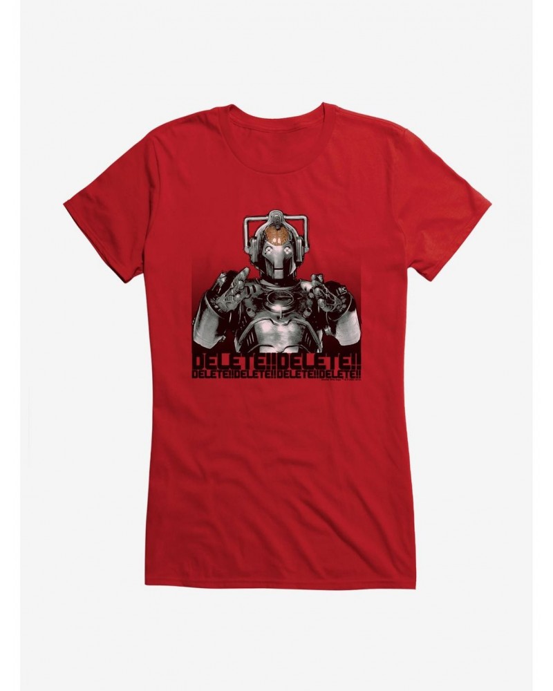 Doctor Who Cybermen Delete Delete Delete Girls T-Shirt $11.45 T-Shirts