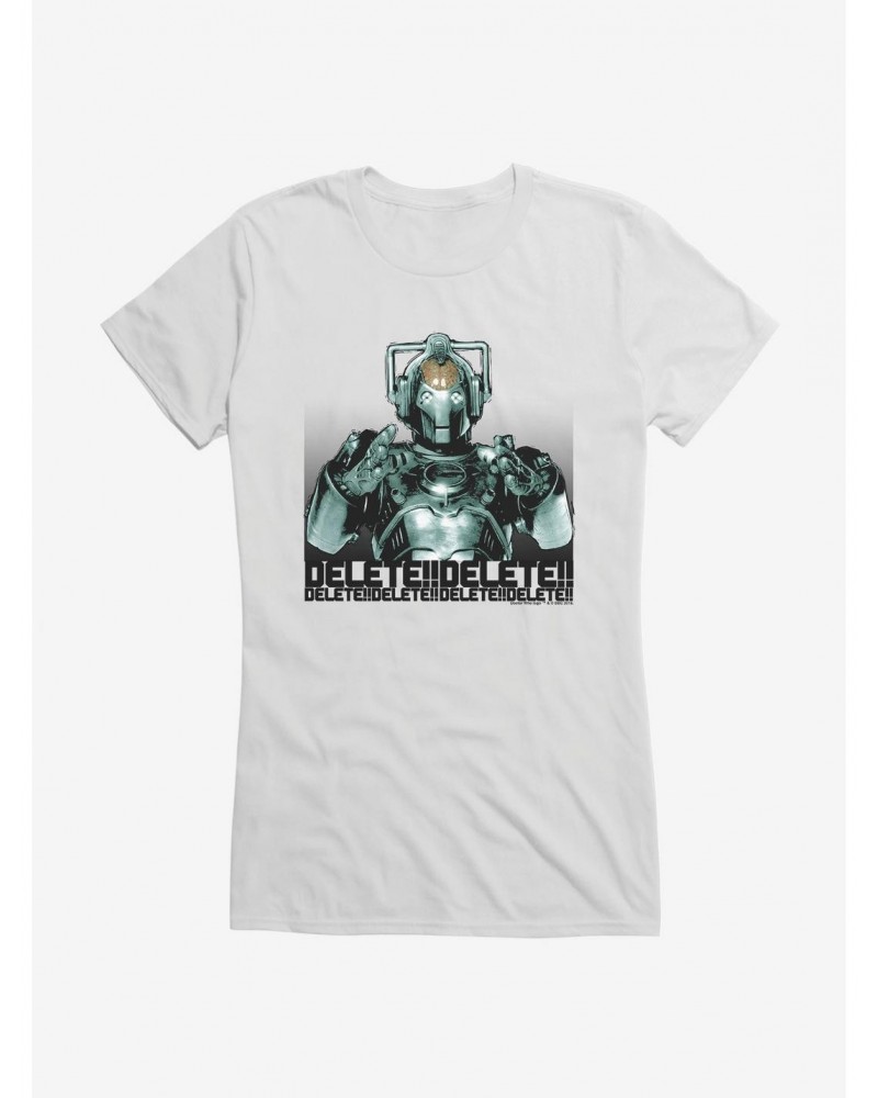 Doctor Who Cybermen Delete Delete Delete Girls T-Shirt $11.45 T-Shirts