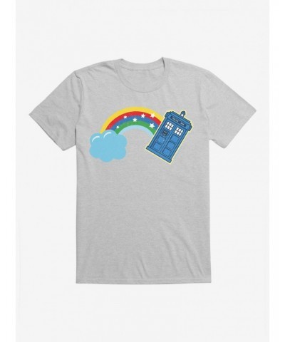 Doctor Who Thirteenth Doctor Distressed TARDIS Rainbow T-Shirt $11.95 T-Shirts