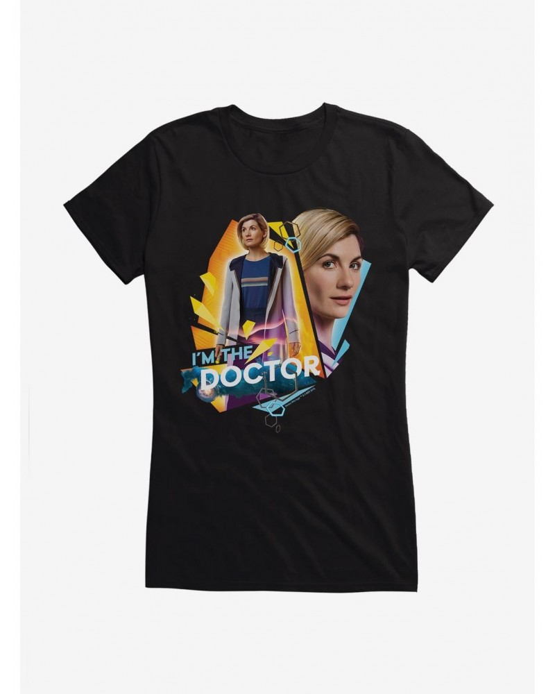 Doctor Who Thirteenth Doctor I Am The Doctor Girls T-Shirt $10.21 T-Shirts