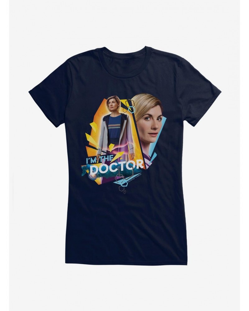 Doctor Who Thirteenth Doctor I Am The Doctor Girls T-Shirt $10.21 T-Shirts