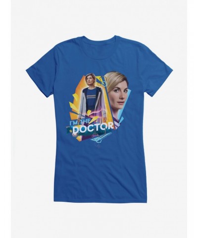 Doctor Who Thirteenth Doctor I Am The Doctor Girls T-Shirt $10.21 T-Shirts