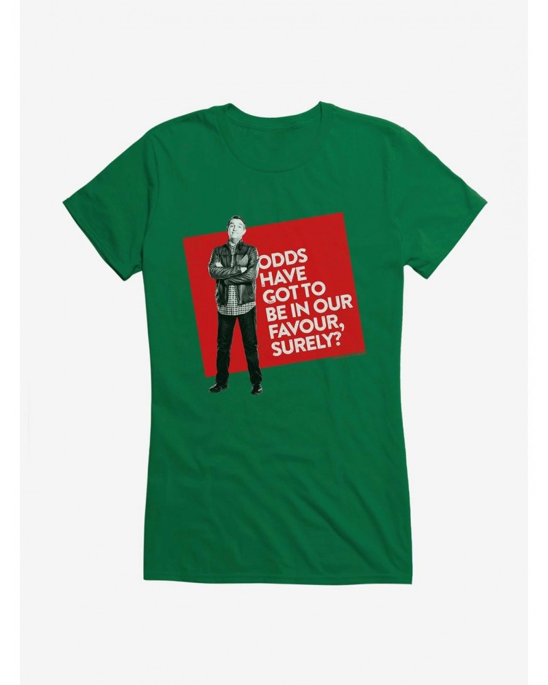 Doctor Who Thirteenth Doctor Graham Odds In Your Favor Girls T-Shirt $11.45 T-Shirts