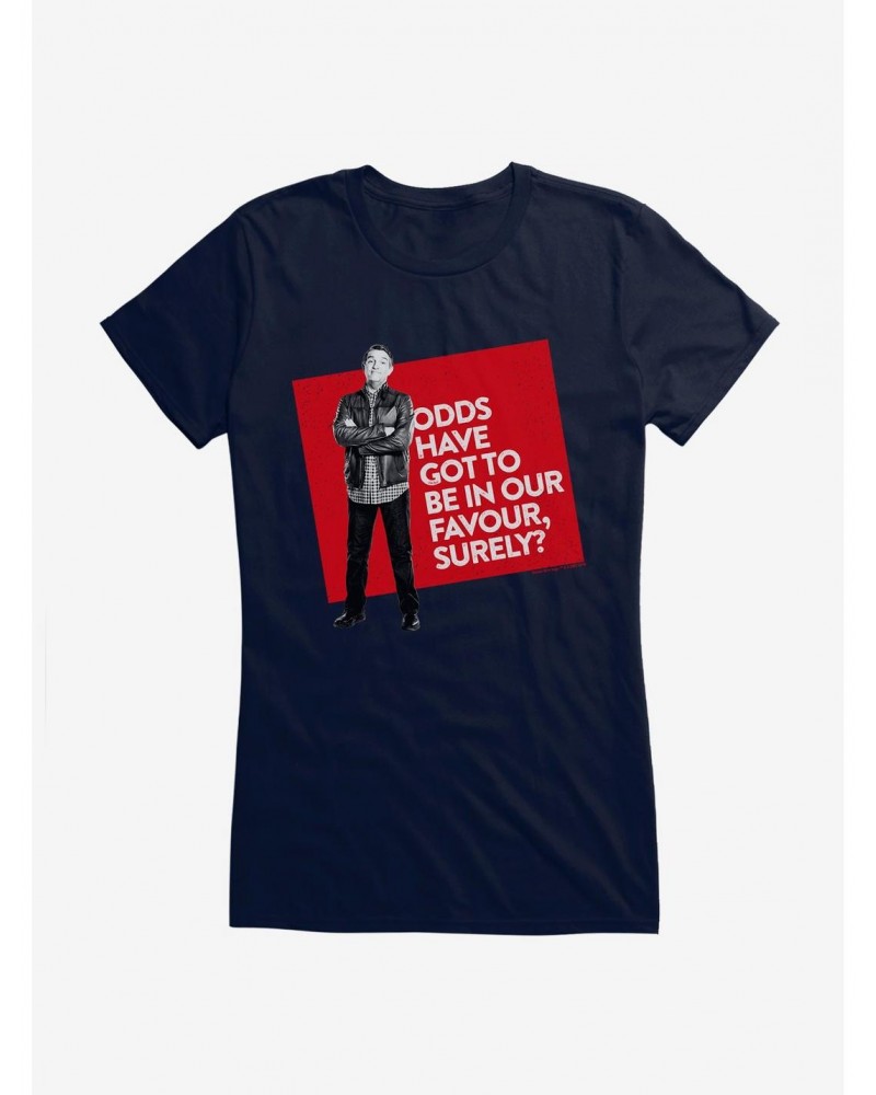 Doctor Who Thirteenth Doctor Graham Odds In Your Favor Girls T-Shirt $11.45 T-Shirts