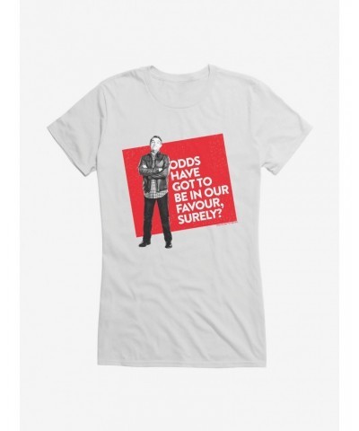 Doctor Who Thirteenth Doctor Graham Odds In Your Favor Girls T-Shirt $11.45 T-Shirts