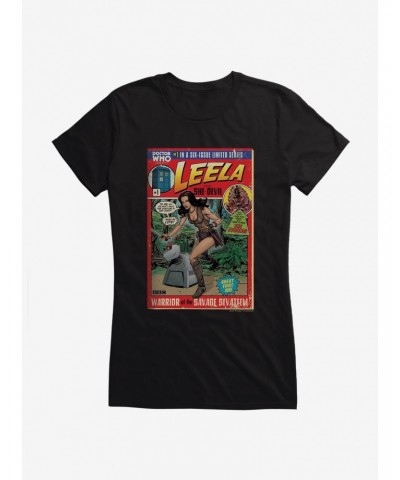 Doctor Who Leela She Devil Comic Girls T-Shirt $7.97 T-Shirts