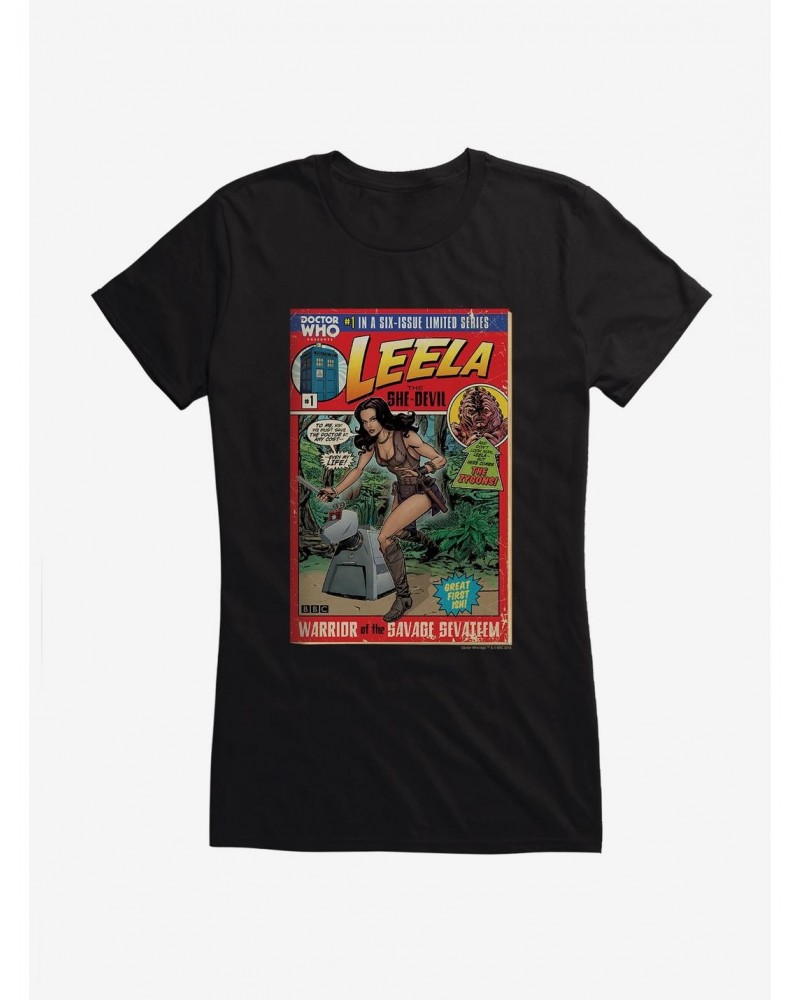 Doctor Who Leela She Devil Comic Girls T-Shirt $7.97 T-Shirts