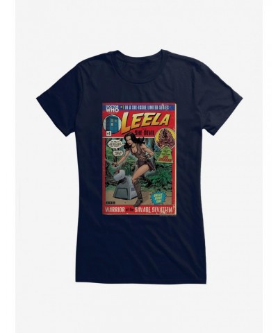 Doctor Who Leela She Devil Comic Girls T-Shirt $7.97 T-Shirts