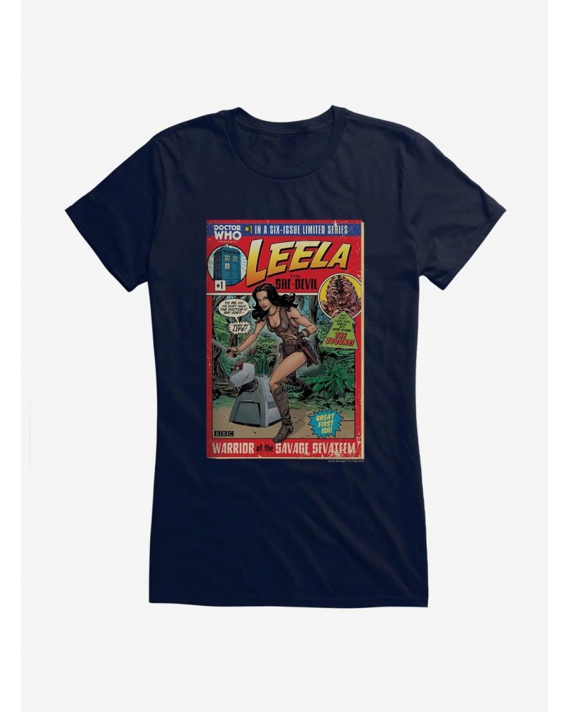 Doctor Who Leela She Devil Comic Girls T-Shirt $7.97 T-Shirts