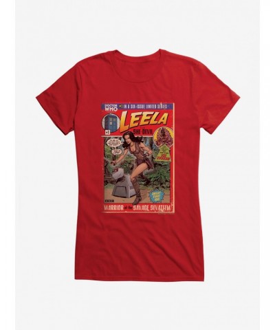 Doctor Who Leela She Devil Comic Girls T-Shirt $7.97 T-Shirts