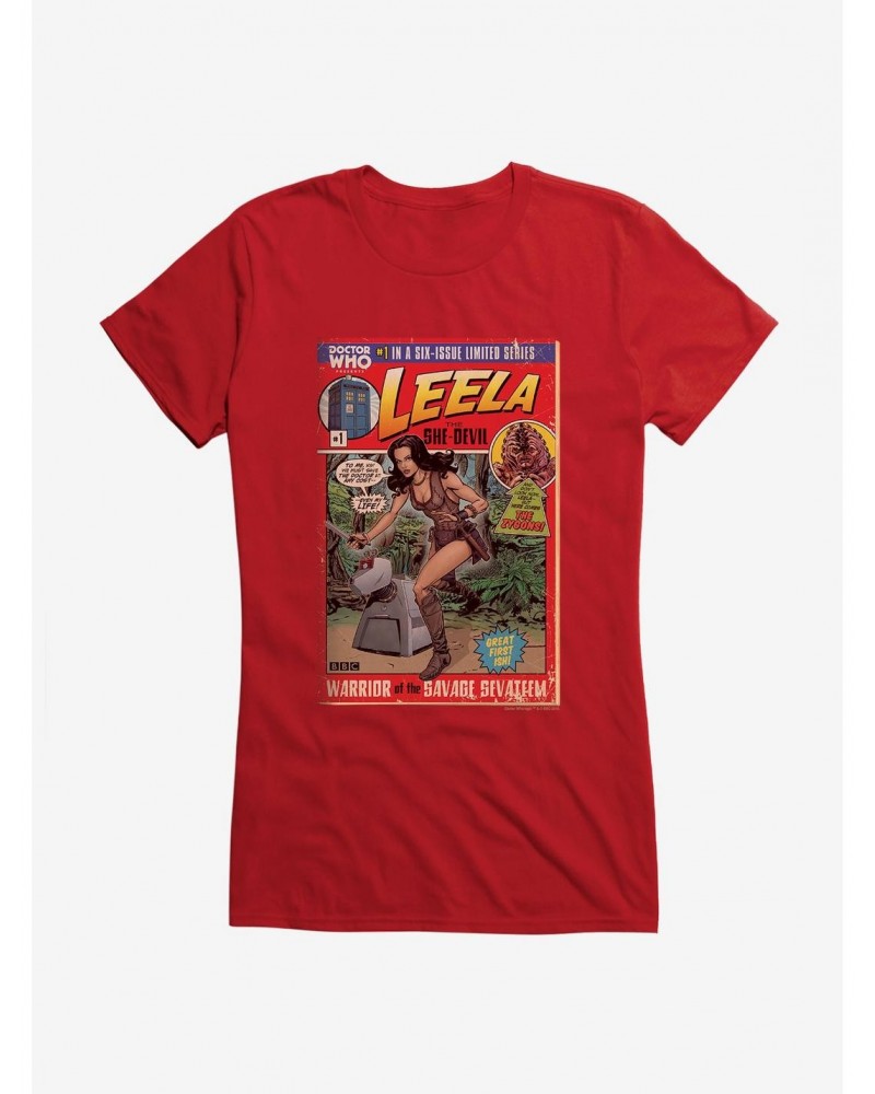 Doctor Who Leela She Devil Comic Girls T-Shirt $7.97 T-Shirts