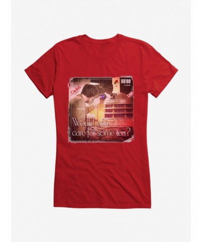 Doctor Who Dalek Tea Time Girls T-Shirt $8.47 T-Shirts