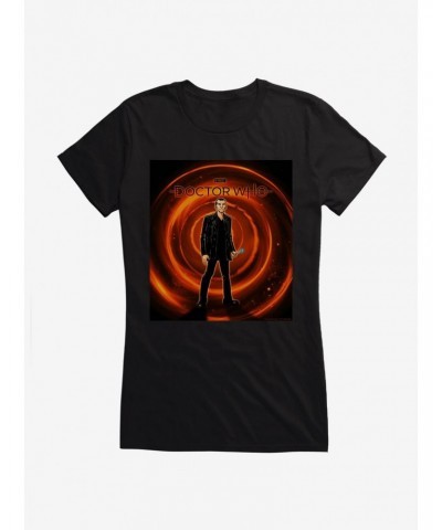 Doctor Who The Ninth Doctor Time Warp Girls T-Shirt $9.21 T-Shirts