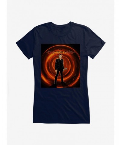 Doctor Who The Ninth Doctor Time Warp Girls T-Shirt $9.21 T-Shirts