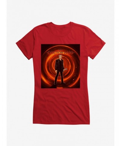 Doctor Who The Ninth Doctor Time Warp Girls T-Shirt $9.21 T-Shirts