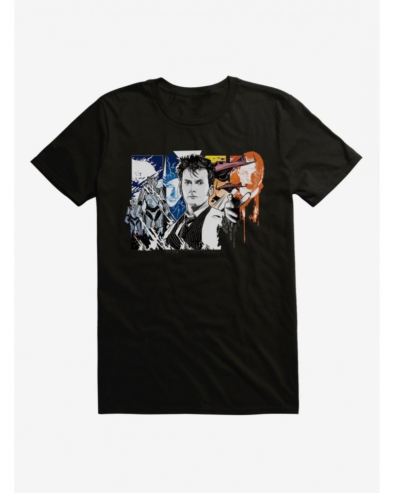 Doctor Who Tenth Doctor Collage T-Shirt $10.52 T-Shirts