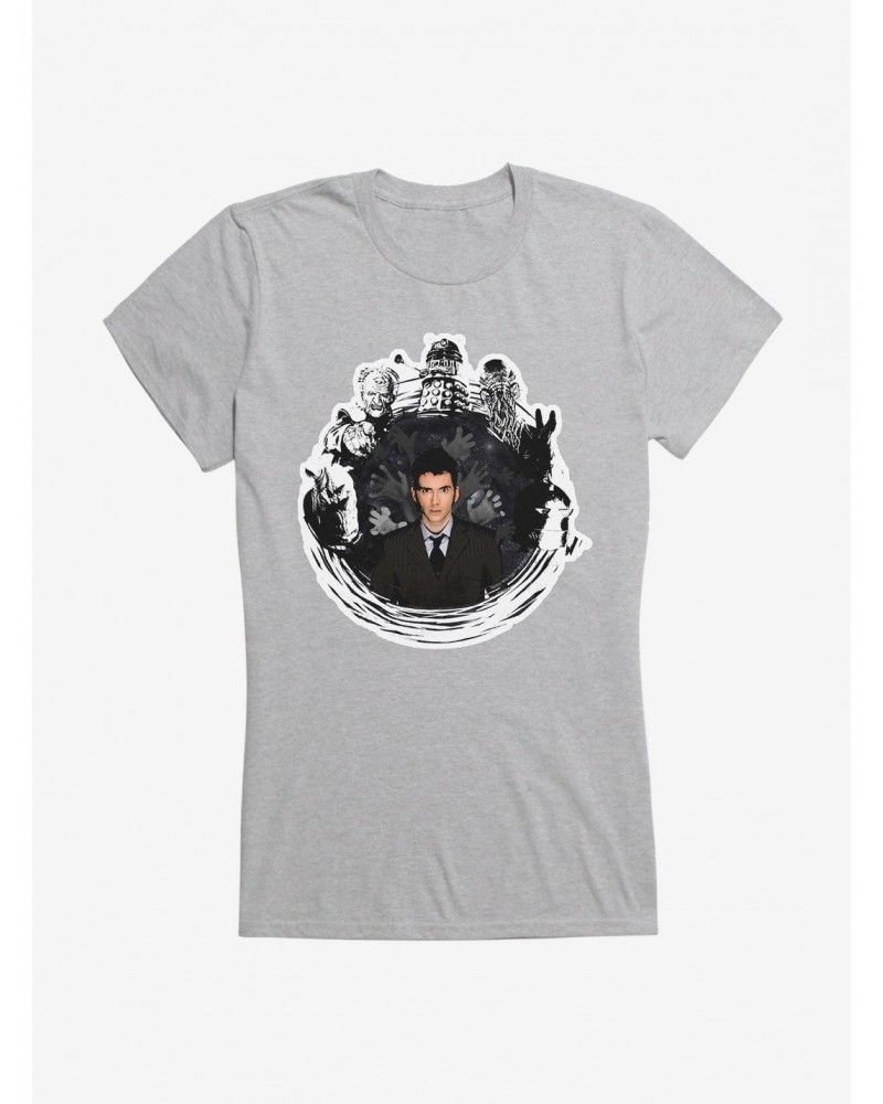 Doctor Who The Tenth Doctor Collage Girls T-Shirt $11.70 T-Shirts