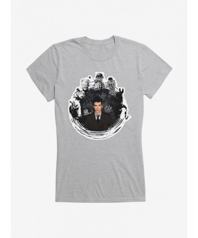 Doctor Who The Tenth Doctor Collage Girls T-Shirt $11.70 T-Shirts