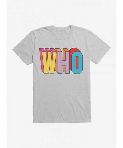 Doctor Who Thirteenth Doctor Who Block Script T-Shirt $7.89 T-Shirts