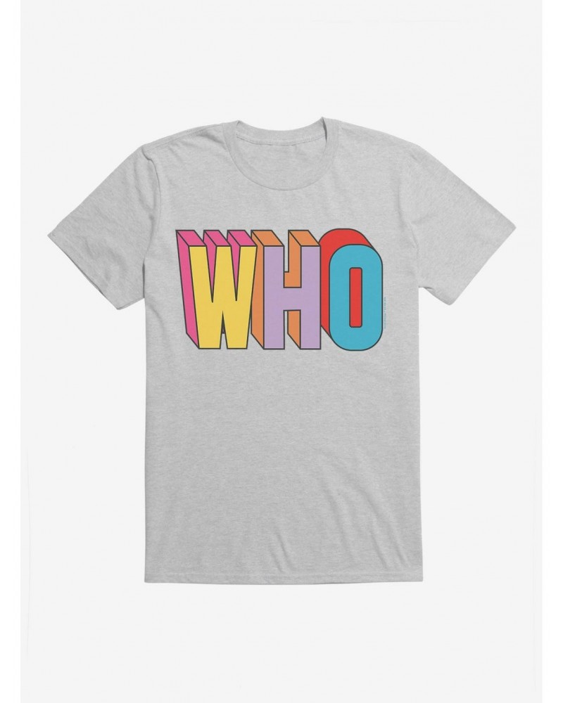 Doctor Who Thirteenth Doctor Who Block Script T-Shirt $7.89 T-Shirts