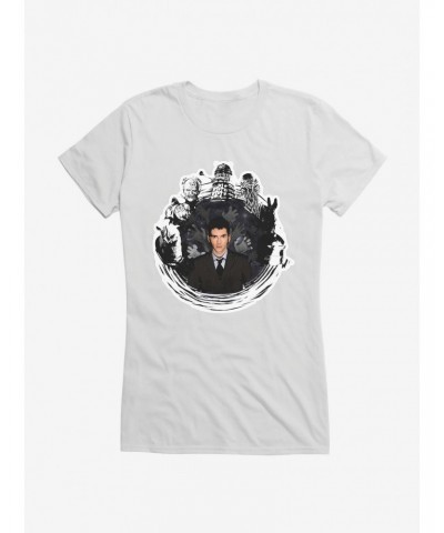 Doctor Who The Tenth Doctor Collage Girls T-Shirt $11.70 T-Shirts