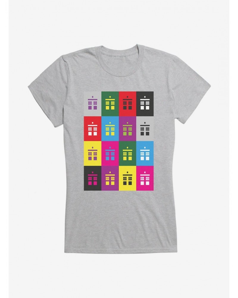 Doctor Who TARDIS Silhouette Box Up Girls T-Shirt $10.96 T-Shirts