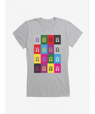 Doctor Who TARDIS Silhouette Box Up Girls T-Shirt $10.96 T-Shirts