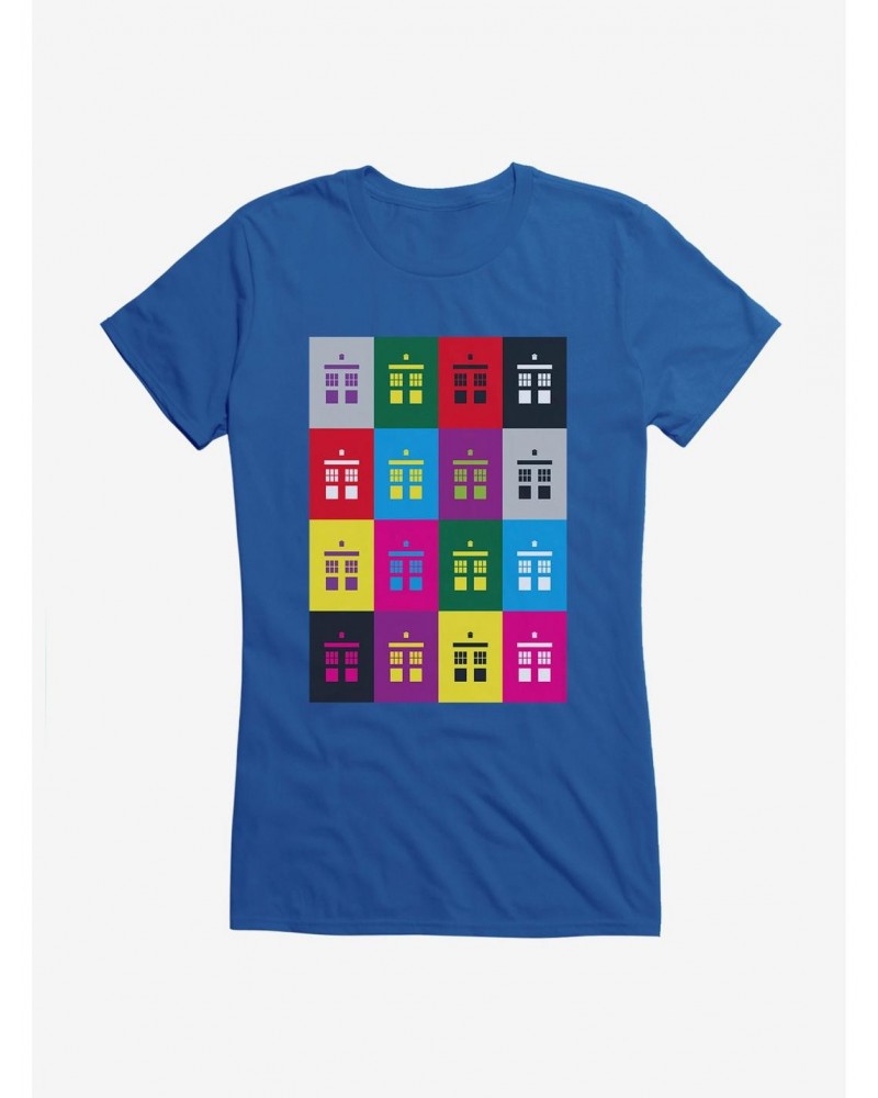 Doctor Who TARDIS Silhouette Box Up Girls T-Shirt $10.96 T-Shirts