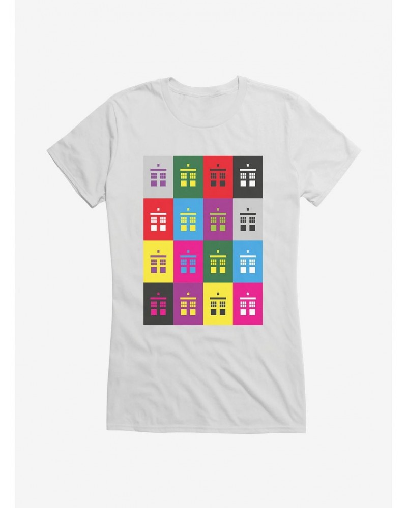 Doctor Who TARDIS Silhouette Box Up Girls T-Shirt $10.96 T-Shirts