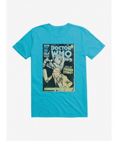 Doctor Who Fifth Doctor Cybermen Comic T-Shirt $8.37 T-Shirts