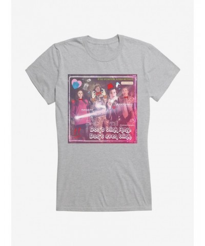 Doctor Who Eleventh Doctor Don't Blink Girls T-Shirt $9.21 T-Shirts