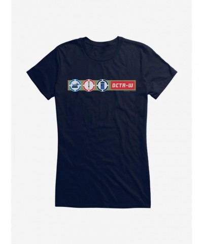 Doctor Who TARDIS Adventuring Icons Girls T-Shirt $7.47 T-Shirts