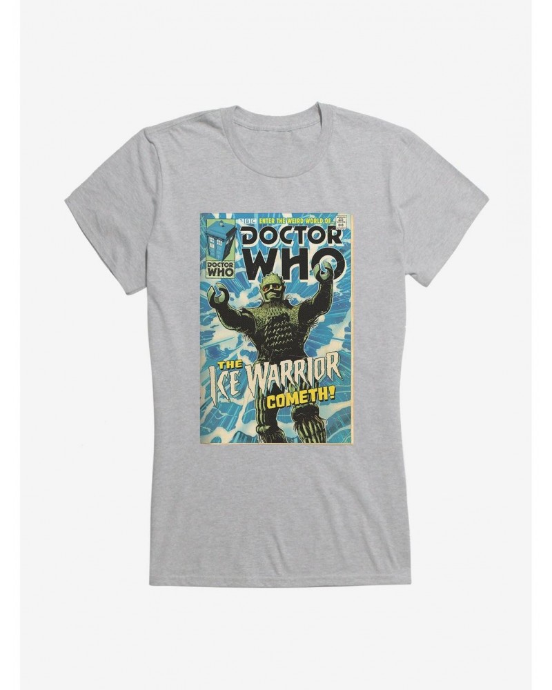 Doctor Who Ice Warrior Cometh Comic Girls T-Shirt $8.47 T-Shirts