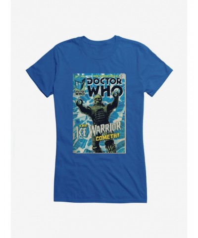 Doctor Who Ice Warrior Cometh Comic Girls T-Shirt $8.47 T-Shirts