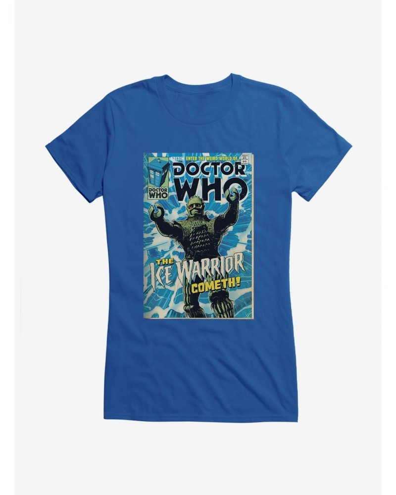 Doctor Who Ice Warrior Cometh Comic Girls T-Shirt $8.47 T-Shirts