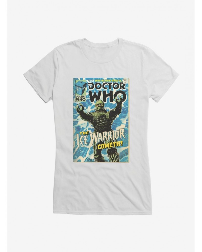 Doctor Who Ice Warrior Cometh Comic Girls T-Shirt $8.47 T-Shirts