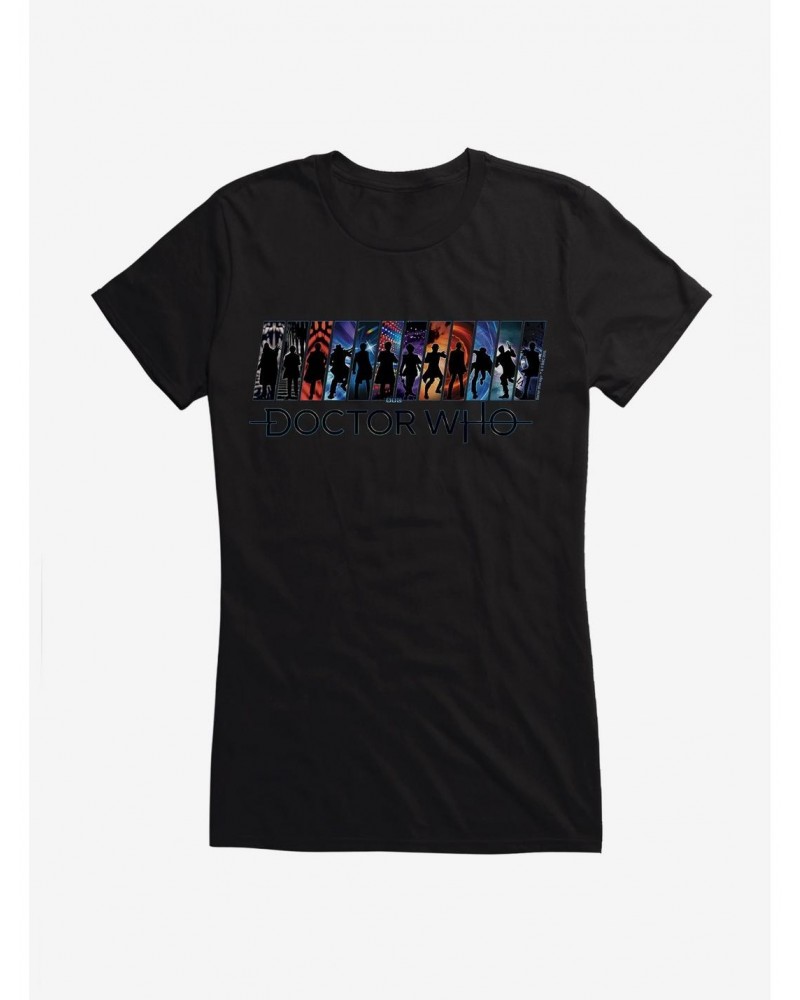 Doctor Who All Doctors Girls T-Shirt $10.21 T-Shirts