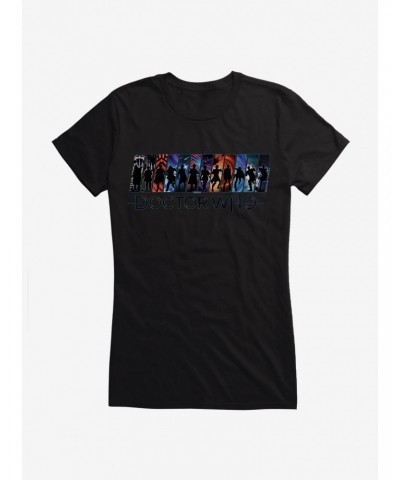 Doctor Who All Doctors Girls T-Shirt $10.21 T-Shirts