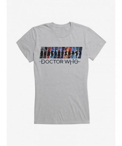 Doctor Who All Doctors Girls T-Shirt $10.21 T-Shirts