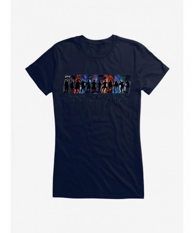 Doctor Who All Doctors Girls T-Shirt $10.21 T-Shirts