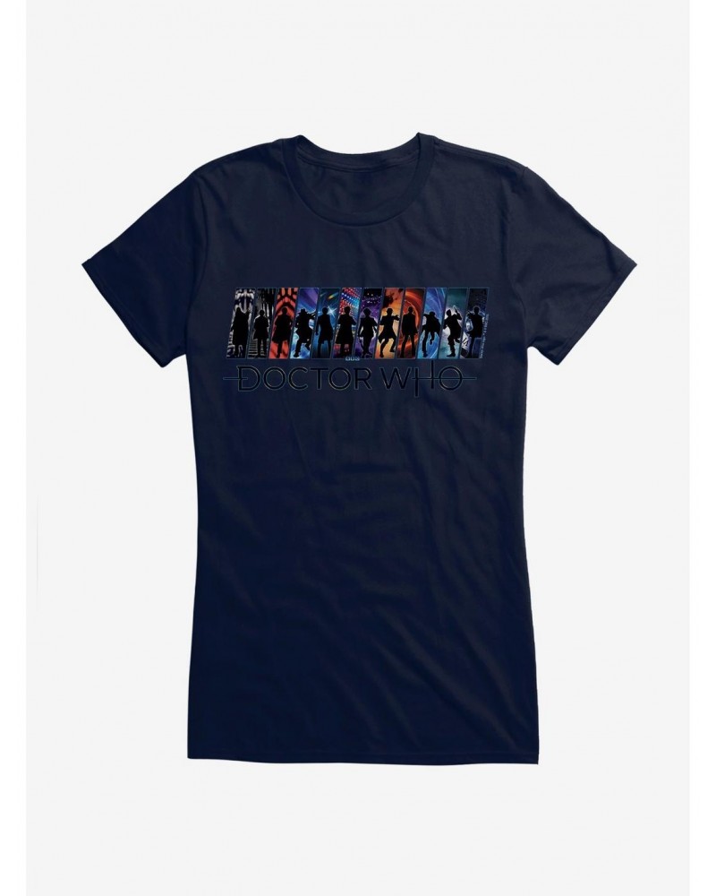 Doctor Who All Doctors Girls T-Shirt $10.21 T-Shirts