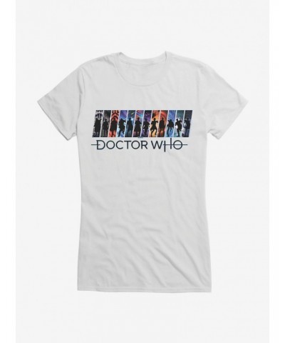 Doctor Who All Doctors Girls T-Shirt $10.21 T-Shirts