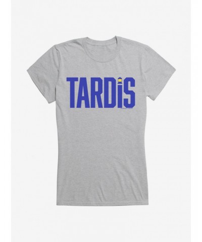 Doctor Who TARDIS Purple Script Girls T-Shirt $10.46 T-Shirts