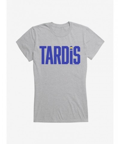 Doctor Who TARDIS Purple Script Girls T-Shirt $10.46 T-Shirts