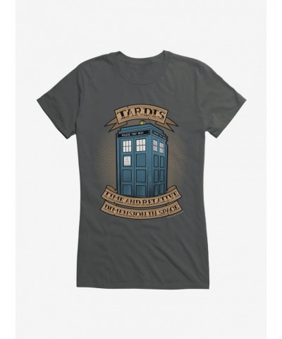 Doctor Who TARDIS Acronym Banner Girls T-Shirt $9.21 T-Shirts