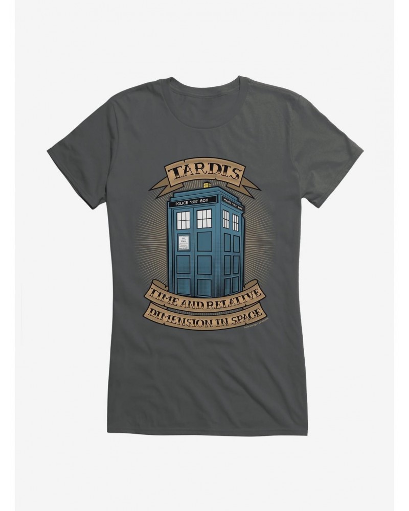 Doctor Who TARDIS Acronym Banner Girls T-Shirt $9.21 T-Shirts